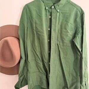 J. Crew Olive Green Casual Button Down Shirt